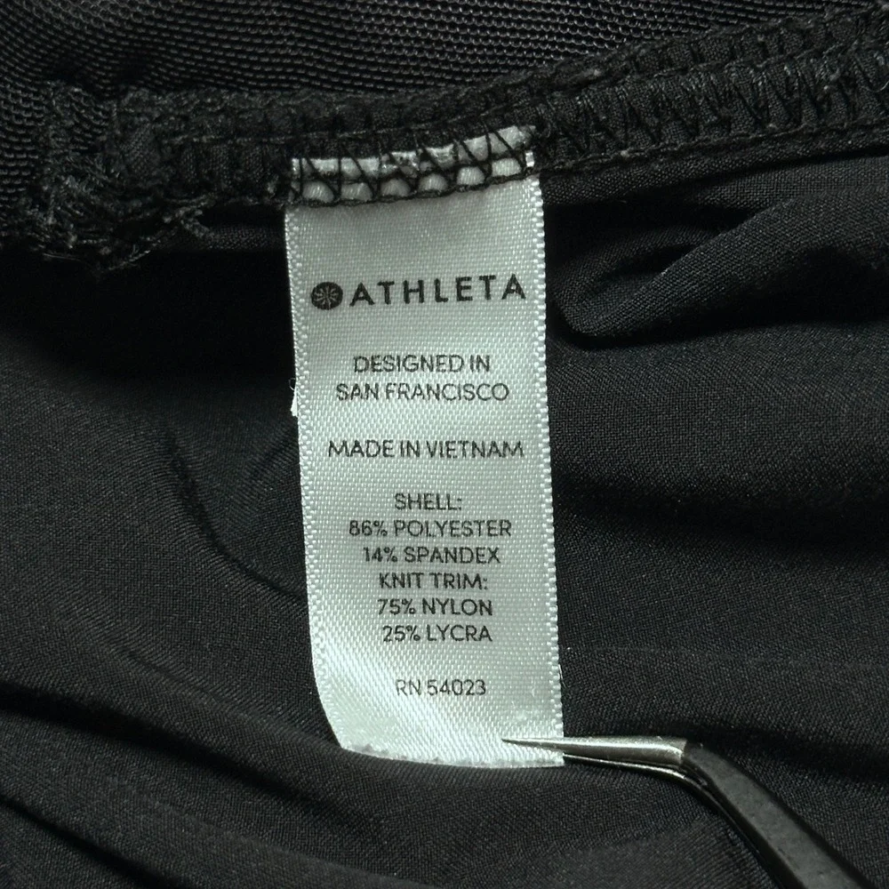 Athleta Attitude Pants Womens 10 Ruched Legs Lightweight Stretch Jogger Black - Picture 4 of 13